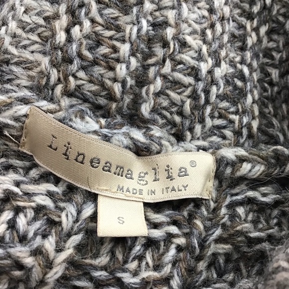 Lineamaglia Wool/Alpaca Open Front Cardigan Small - Picture 2 of 7